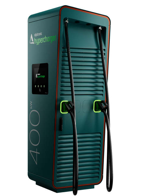 Hochleistungs-Schnellladesäule der Alpitronic Hypercharger HYC-Serie – bis zu 400 kW